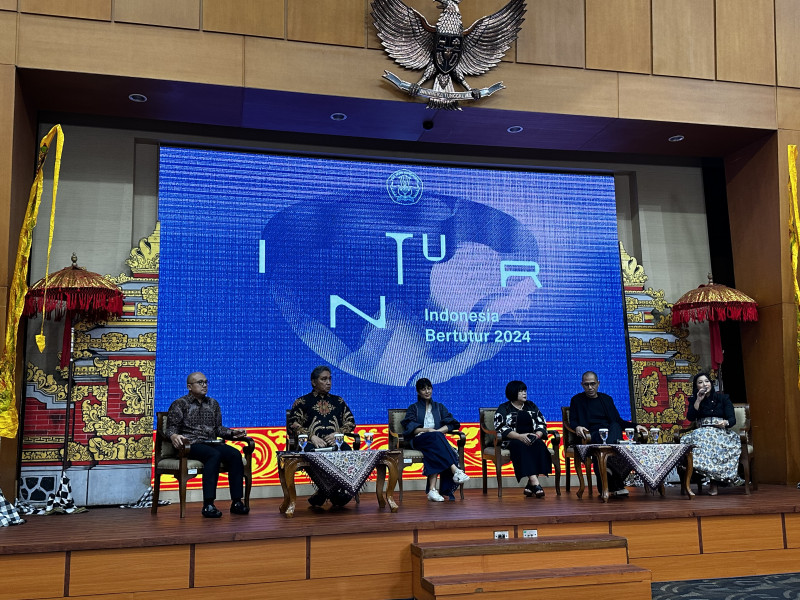Konferensi Pers Indonesia Bertutur 2024 di Gedung A Kemendikbudristek, Rabu, 19 Juni 2024. Foto: BMK