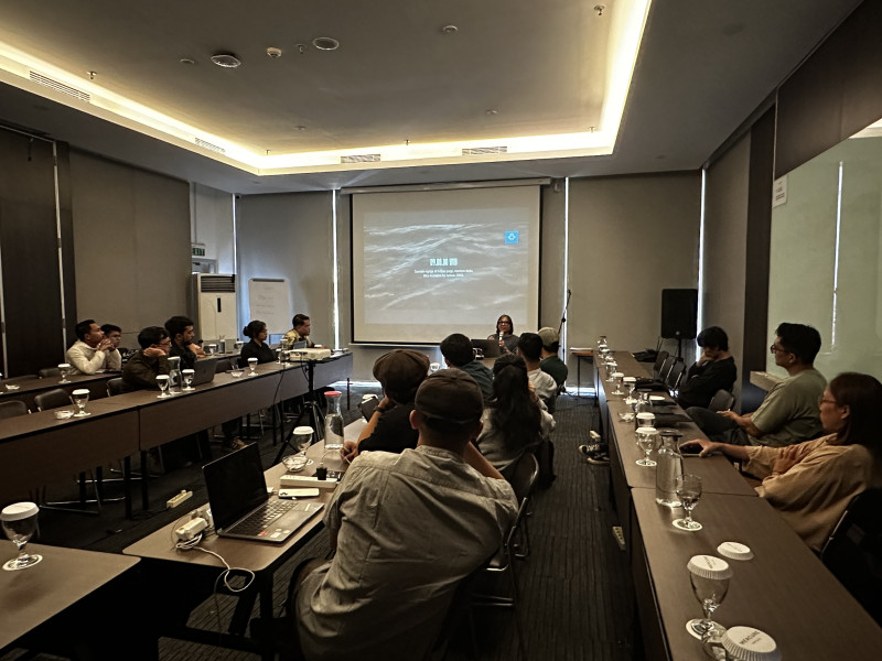 Para peserta Open Call Layar Anak Indonesiana (LAI) 2024 melakukan Bimbingan Teknis II: Persiapan Produksi dan Administrasi di Hotel Mercure Cikini, Jakarta Pusat. Foto: BMK