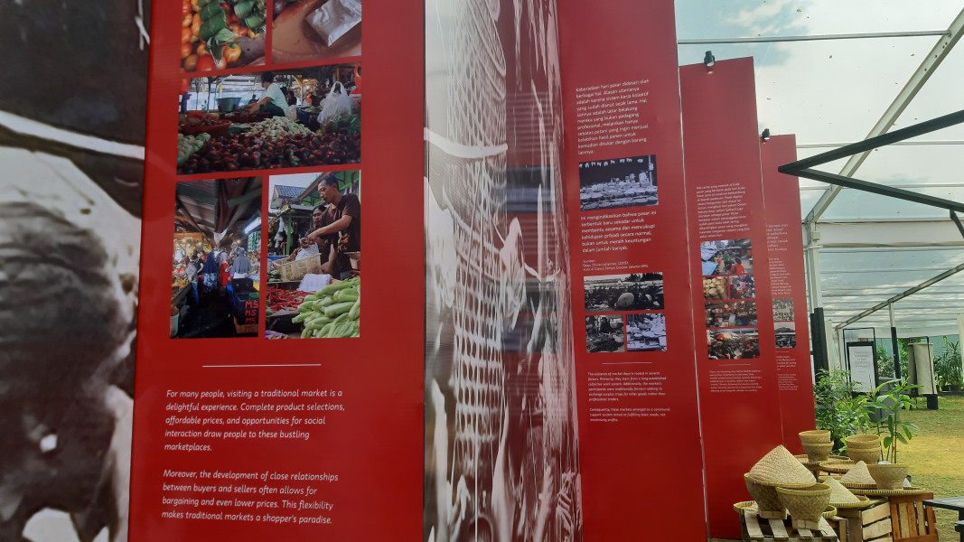 Instalasi pameran Rempah & Kita di Hotel Borobudur Jakarta. Foto: BMK