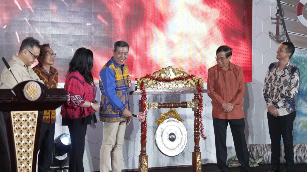 Direktur Jenderal Pengembangan, Pemanfaatan, dan Pembinaan Kementerian Kebudayaan, Ahmad Mahendra meresmikan Hari Komedi Nasional