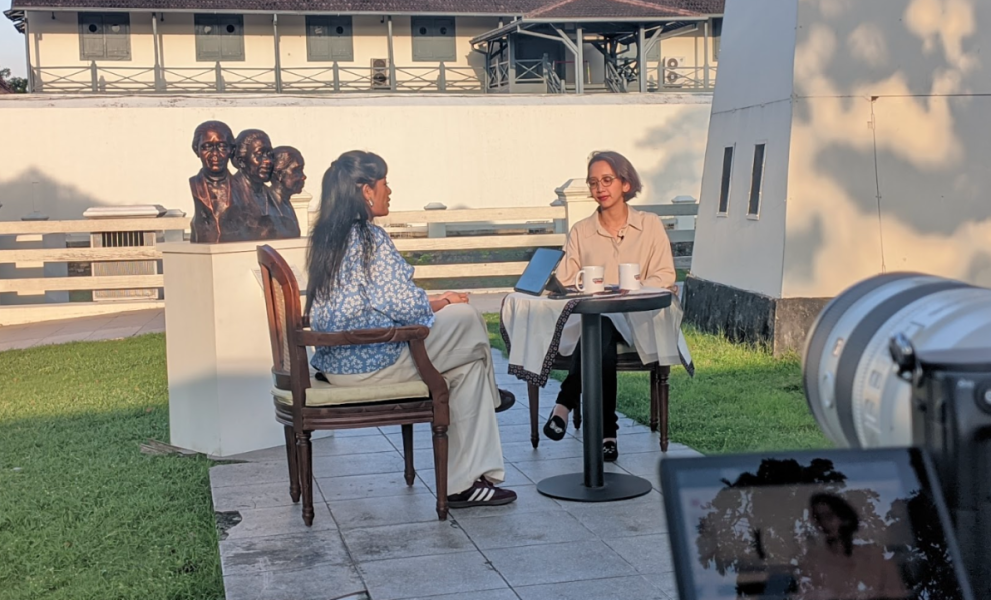 Dokumentasi Produksi Podcast Kulturasi dengan pembicara GKR Bendara di Museum Benteng Vredeburg
